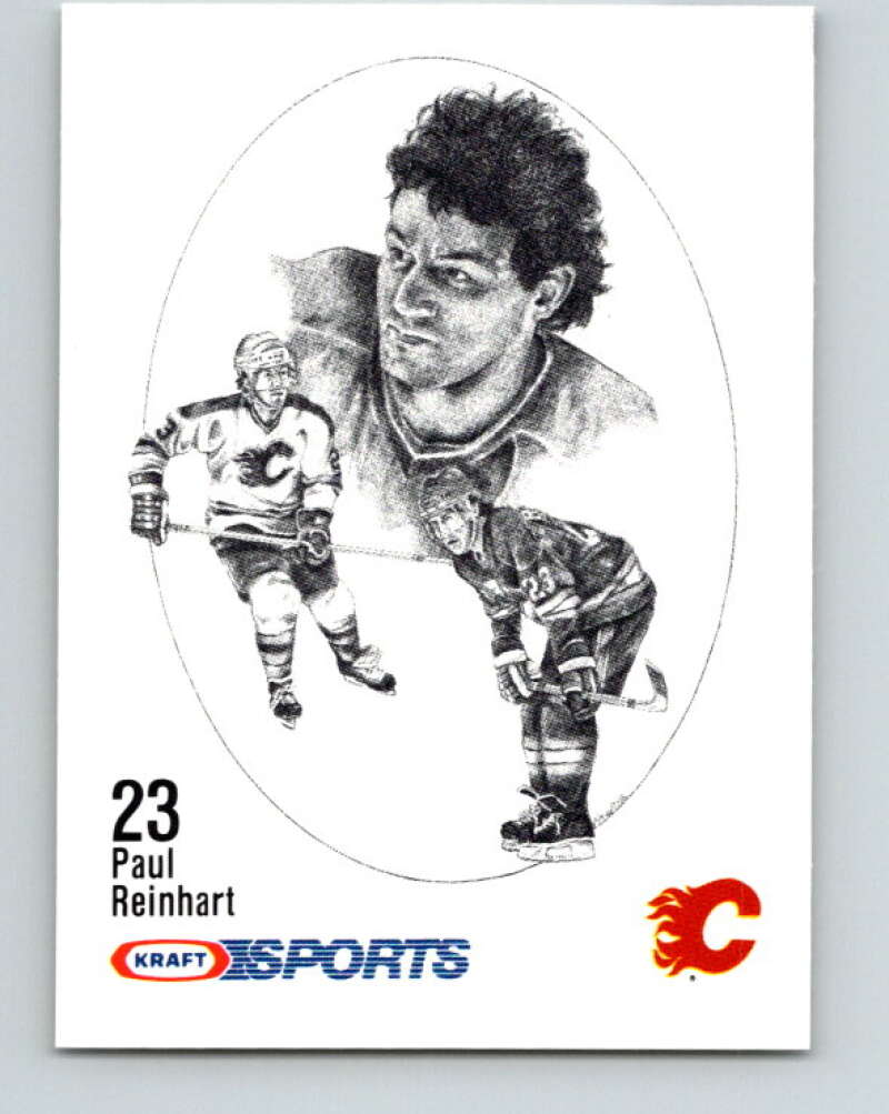 1986-87 NHL Kraft Drawings Paul Reinhart Flames V32479