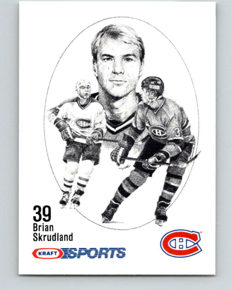 1986-87 NHL Kraft Drawings Brian Skrudland Canadiens V32528