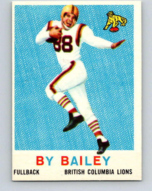 1959 Topps CFL Football #8 By Bailey, British Columbia Lions  V32589