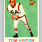 1959 Topps CFL Football #9 Tom Hinton, British Collumbia Lions  V32591