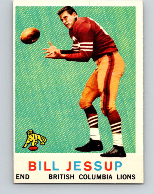1959 Topps CFL Football #14 Bill Jessup, British Columbia Lions  V32596