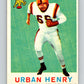 1959 Topps CFL Football #17 Urban Henry, British Columbia Lions  V32599