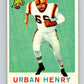 1959 Topps CFL Football #17 Urban Henry, British Columbia Lions  V32600