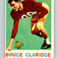 1959 Topps CFL Football #19 Bruce Claridge, British Columbia Lions  V32602