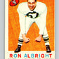 1959 Topps CFL Football #23 Ron Albright, Calgary Stampeders  V32606