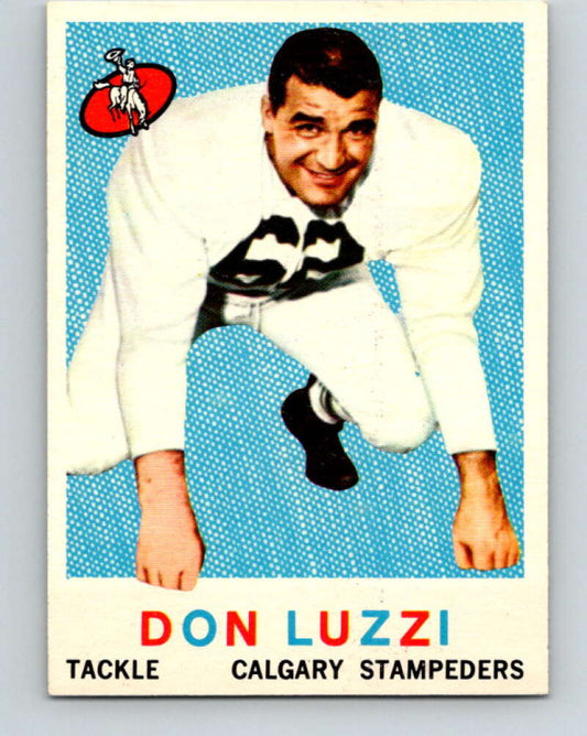 1959 Topps CFL Football #29 Don Luzzi, Calgary Stampeders  V32615