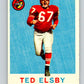 1959 Topps CFL Football #34 Ted Elsby, Montreal Alouettes  V32621