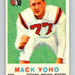 1959 Topps CFL Football #50 Mack Yoho, Ottawa Rough Riders  V32641