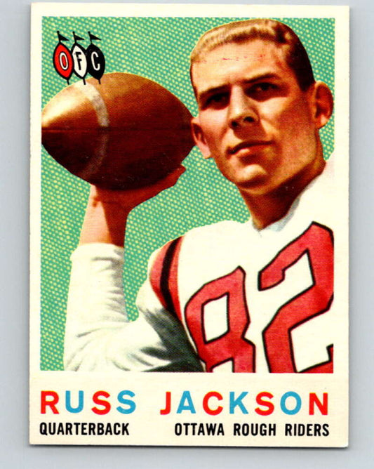 1959 Topps CFL Football #56 Russ Jackson Ottawa Rough Riders  V32645