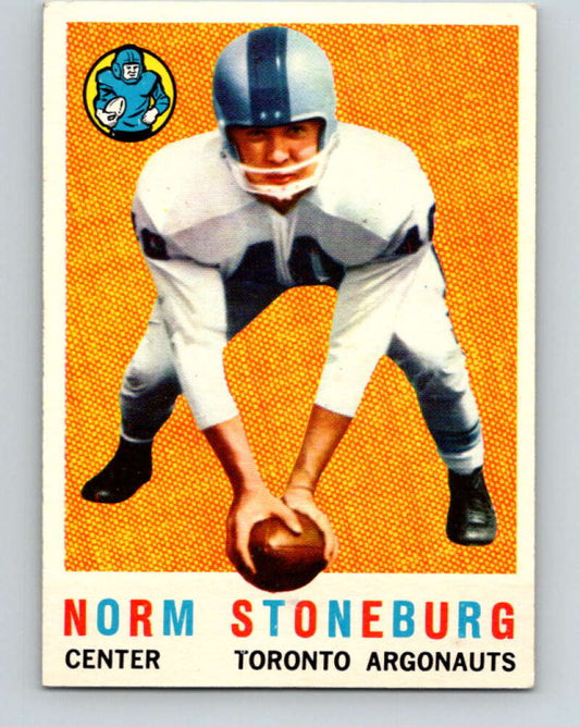 1959 Topps CFL Football #61 Norm Stoneburg, Toronto Argonauts  V32649