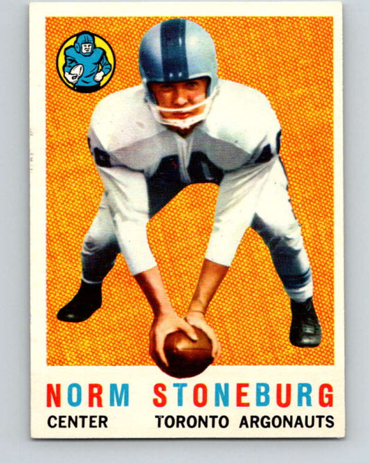1959 Topps CFL Football #61 Norm Stoneburg, Toronto Argonauts  V32650
