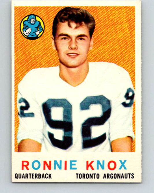 1959 Topps CFL Football #62 Ronnie Knox, Toronto Argonauts  V32651