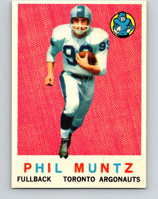 1959 Topps CFL Football #65 Phil Muntz, Toronto Argonauts  V32658