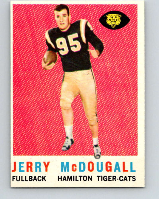 1959 Topps CFL Football #70 Jerry McDougall, Hamilton Tiger-cats  V32663