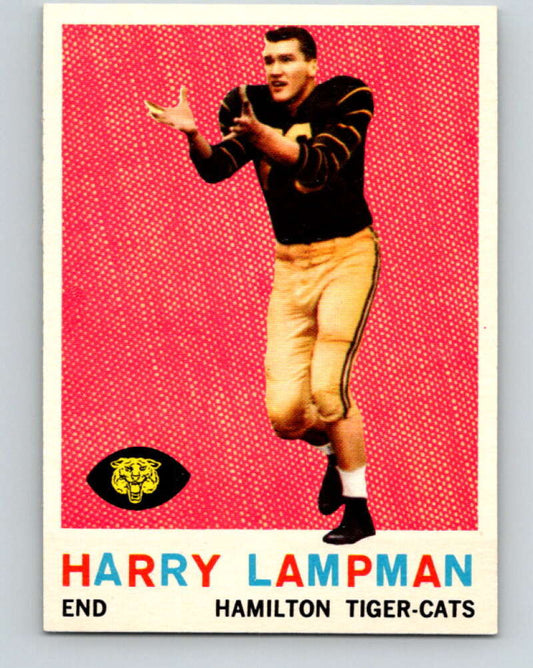 1959 Topps CFL Football #75 Harry Lampman, Hamilton Tiger-cats  V32670