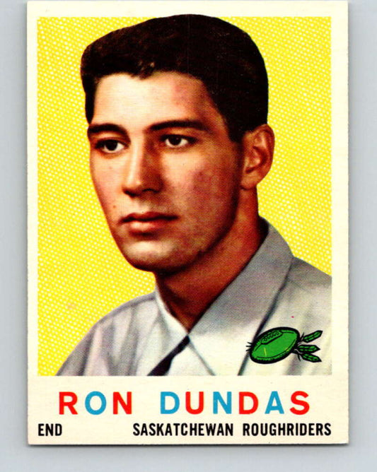 1959 Topps CFL Football #79 Ron Dundas, Sakatchewan Roughriders  V32674