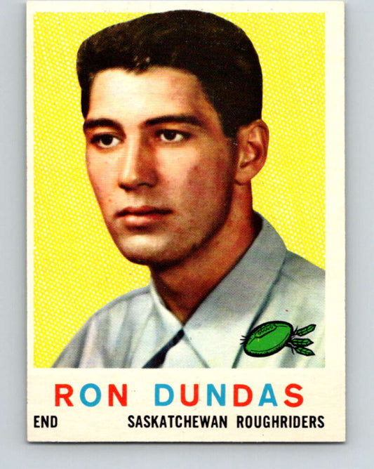 1959 Topps CFL Football #79 Ron Dundas, Sakatchewan Roughriders  V32675