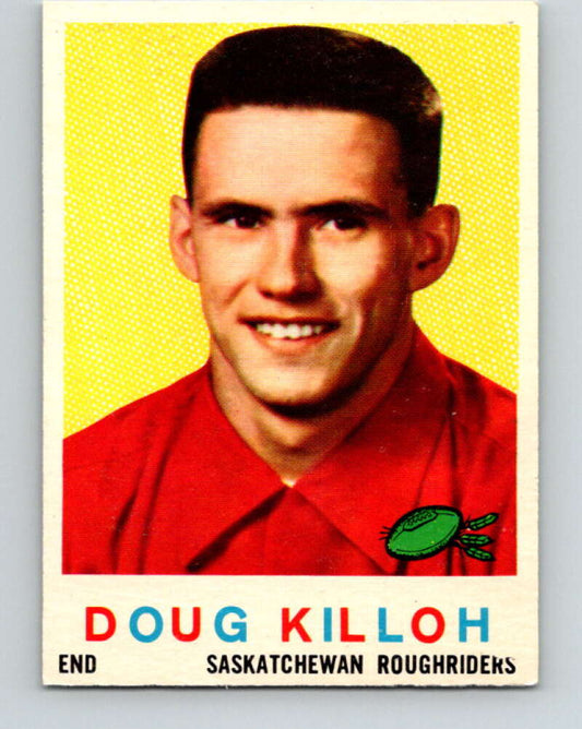 1959 Topps CFL Football #84 Doug Killoh, Saskatchewan Roughriders  V32679