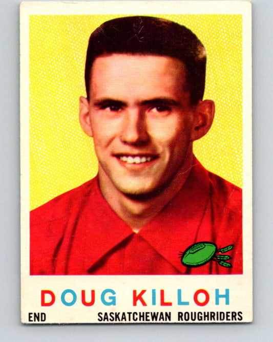 1959 Topps CFL Football #84 Doug Killoh, Saskatchewan Roughriders  V32680