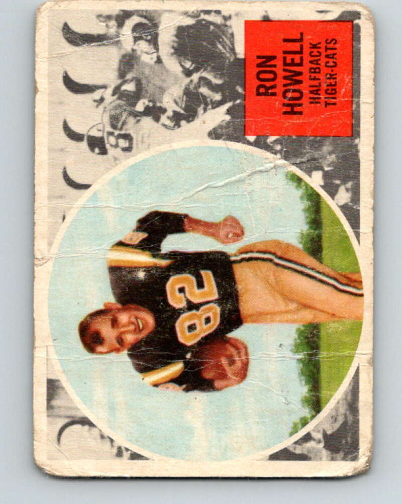 1960 Topps CFL Football #36 Ron Howell, Tiger-cats V32688