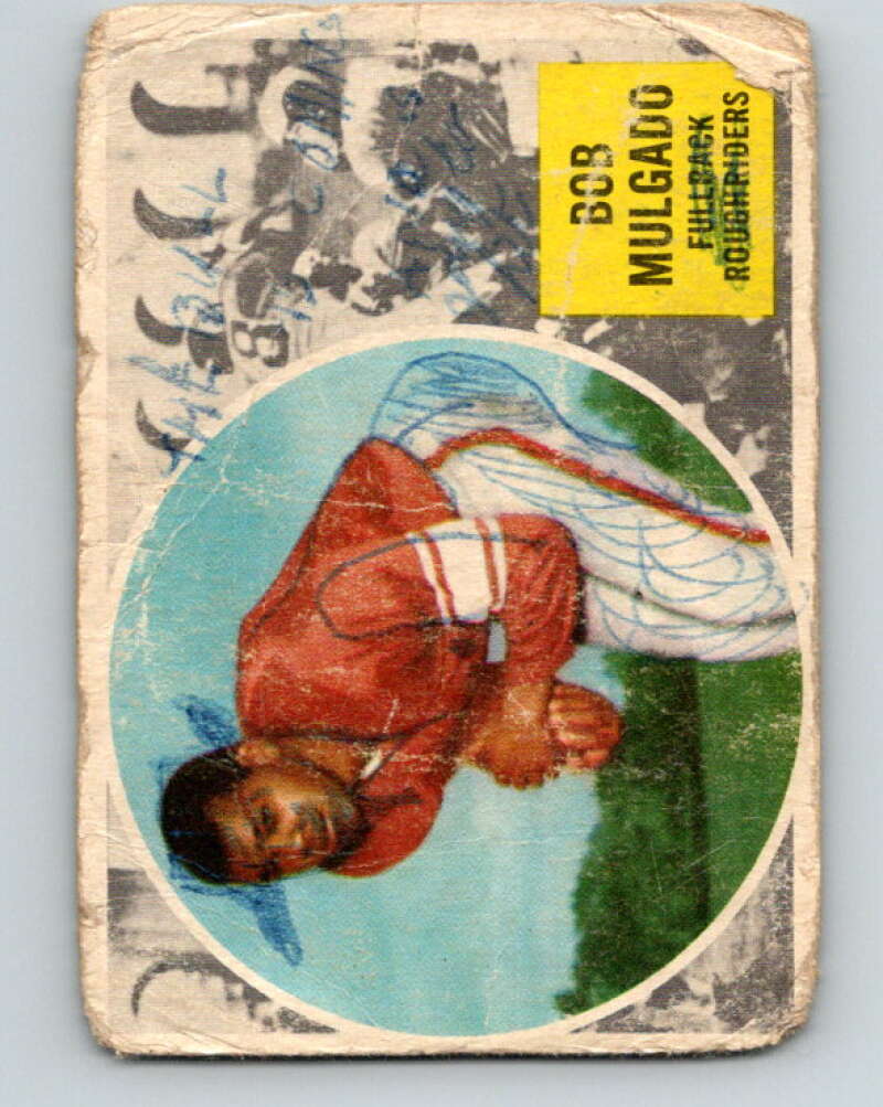 1960 Topps CFL Football #59 Bob Mulgado, Roughriders V32692