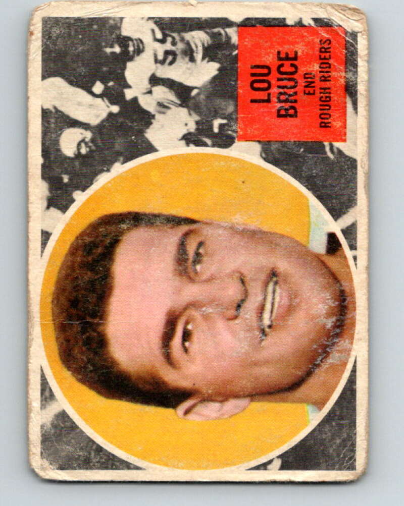 1960 Topps CFL Football #61 Lou Bruce, Roughriders V32693