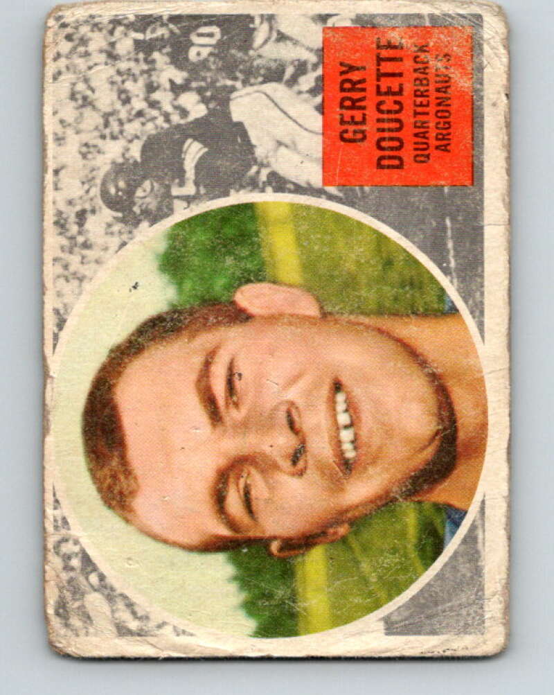1960 Topps CFL Football #71 Gerry Doucette, Argonauts V32696