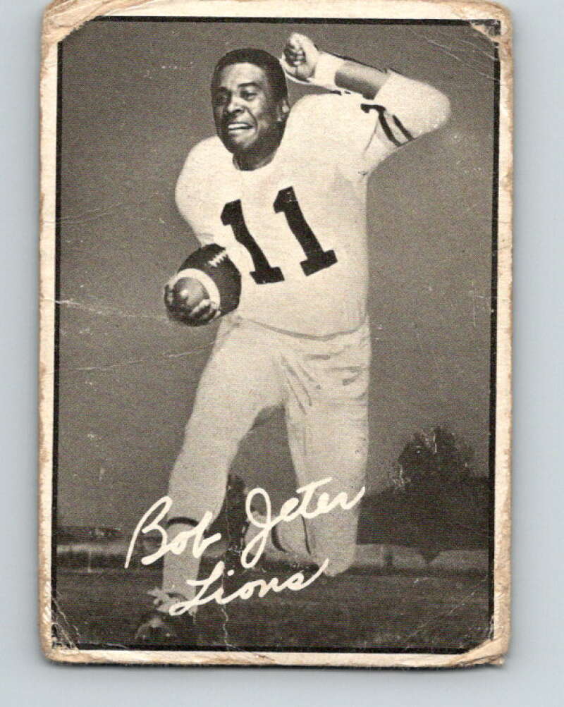 1961 Topps CFL Football #9 Bob Jeter, Vancouver Lions V32699
