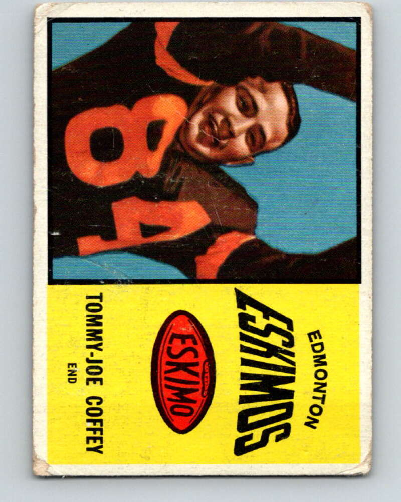 1964 Topps CFL Football #21 Tommy-Joe Coffey, Edmonton Eskimos V32759
