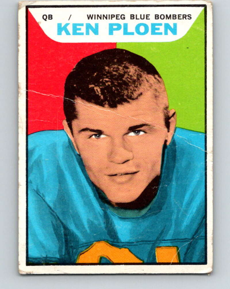 1965 Topps CFL Football #126 Ken Ploen, Winnipeg Blue Bombers V32862
