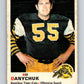1970 O-Pee-Chee CFL Football #20 Bill Danychuk, Hamilton Tiger-cats  V32924