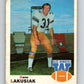 1970 O-Pee-Chee CFL Football #66 Gene Lakusiak, Winnipeg Blue Bombers  V32943