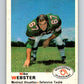 1970 O-Pee-Chee CFL Football #109 Mike Webster, Montreal Alouettes  V32965