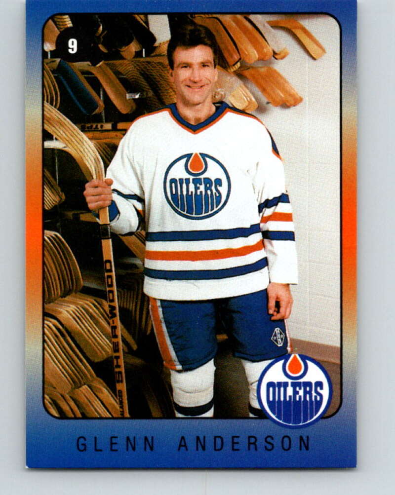 1990-91 IGA Edmonton Oilers #1 Glenn Anderson EdmontonAK2:AK55 Oilers V33072