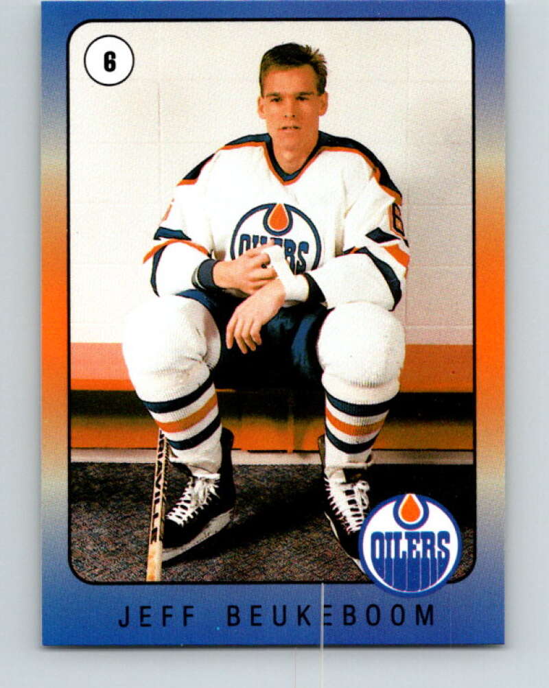 1990-91 IGA Edmonton Oilers #2 Jeff Beukeboom Edmonton Oilers V33073
