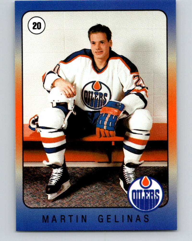 1990-91 IGA Edmonton Oilers #5 Martin Gelinas Edmonton Oilers V33076