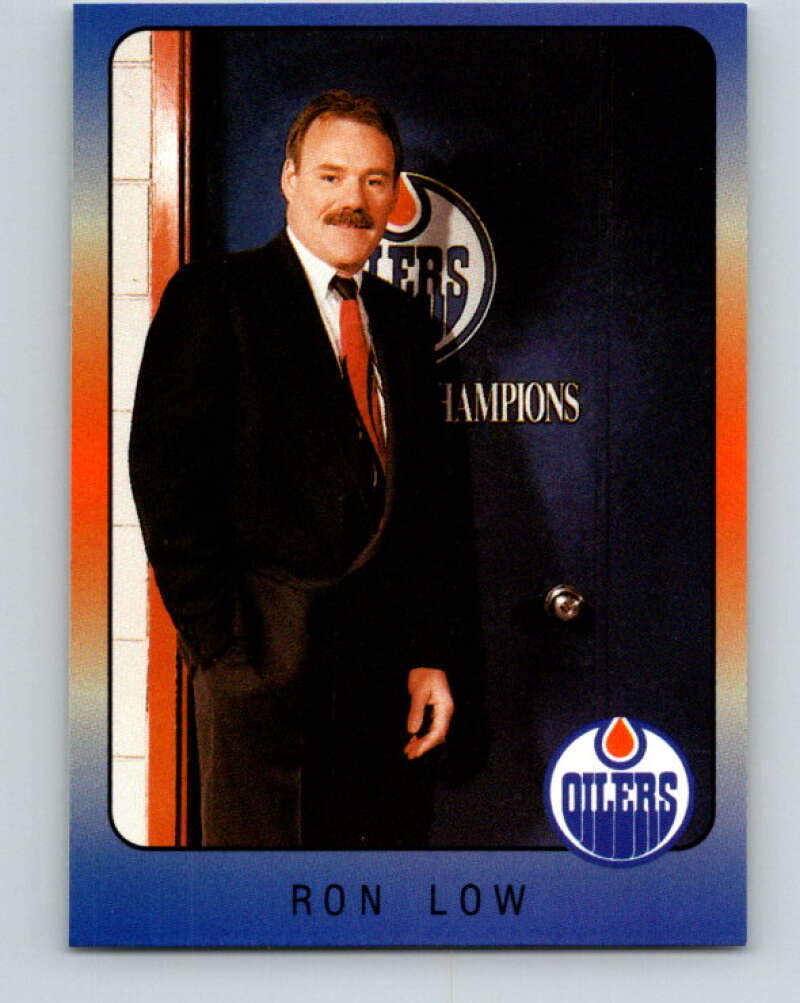 1990-91 IGA Edmonton Oilers #13 Ron Low SP Edmonton Oilers V33084