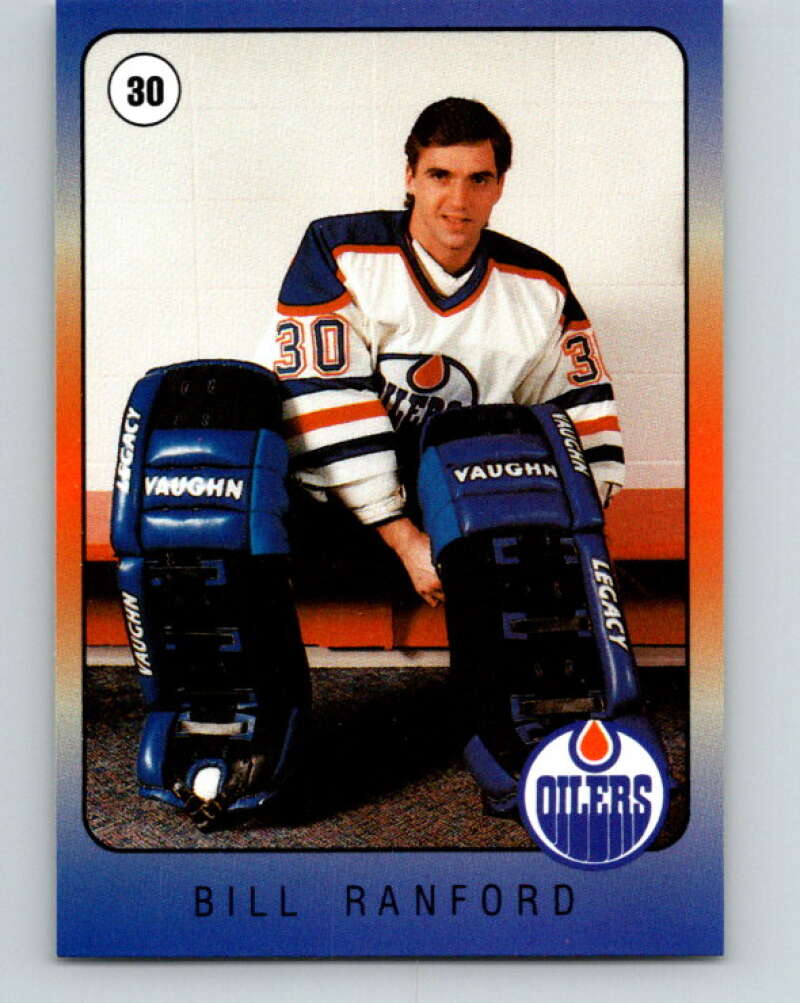 1990-91 IGA Edmonton Oilers #21 Bill Ranford Edmonton Oilers V33091