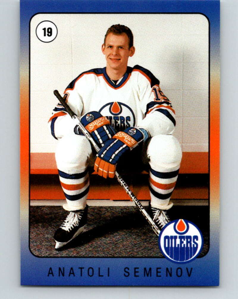 1990-91 IGA Edmonton Oilers #22 Anatoli Semenov Edmonton Oilers V33092