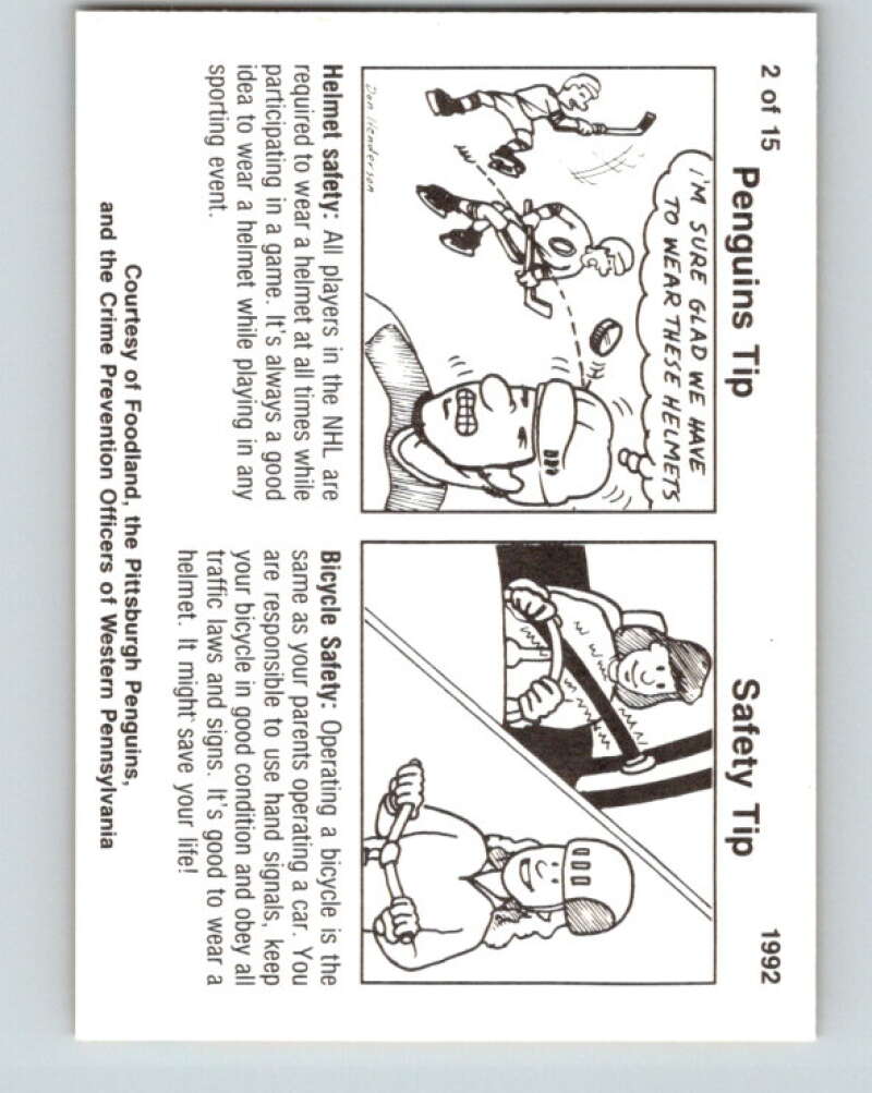 1991-92 Foodland Pittsburgh Penguins #2 Ulf Samuelsson V33101