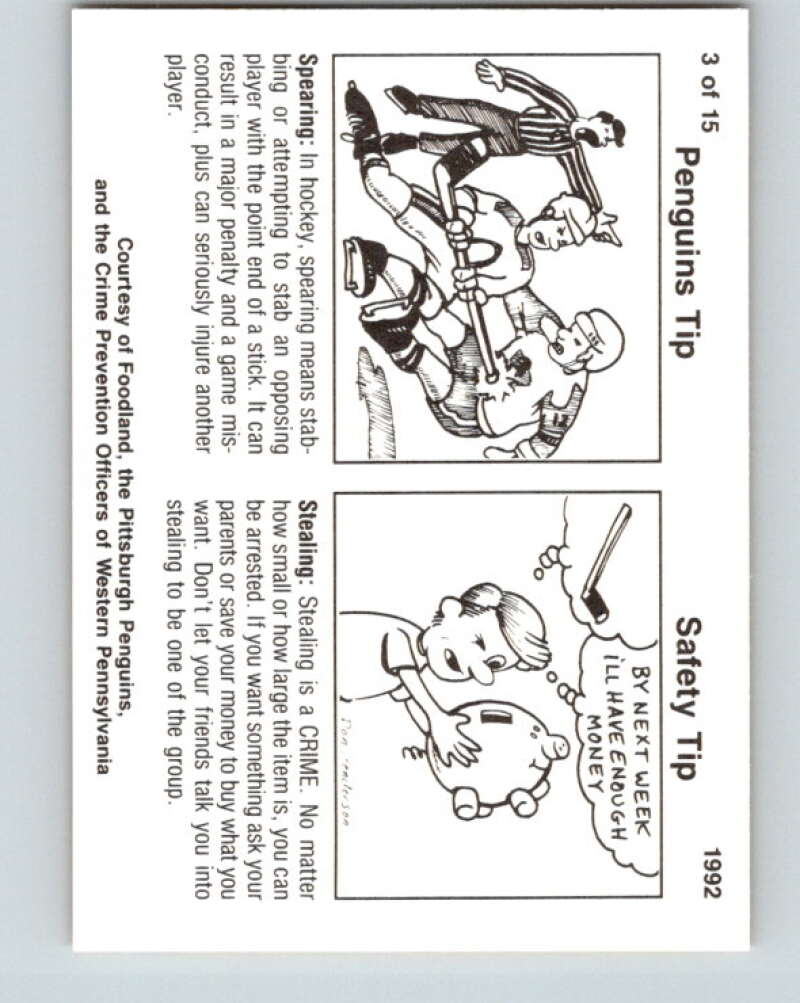 1991-92 Foodland Pittsburgh Penguins #3 Ron Francis V33102