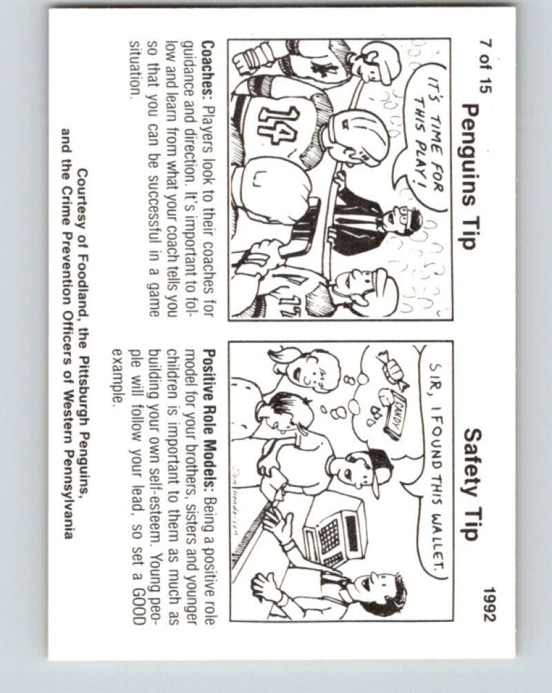 1991-92 Foodland Pittsburgh Penguins #7 Troy Loney V33105