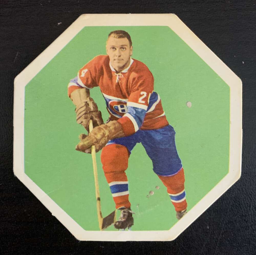 1963-64 York White Backs #21 Gilles Tremblay Montreal Canadiens V33225