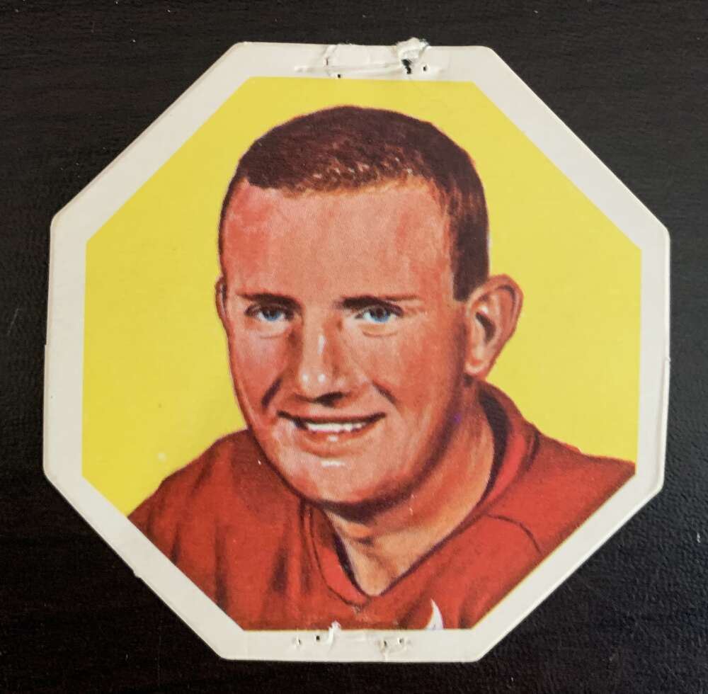 1963-64 York White Backs #46 Doug Barkley Detroit Red Wings V33235