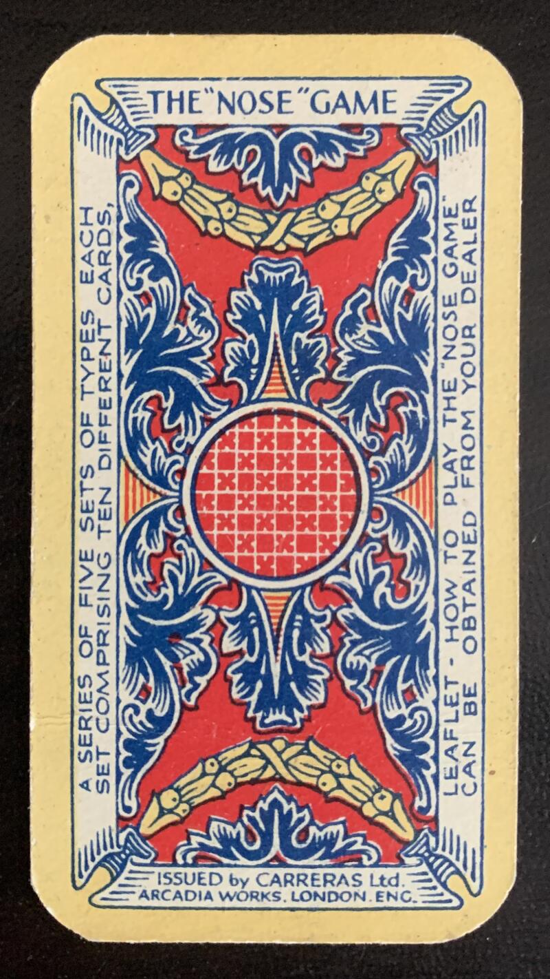 1927 Carreras The Nose Game A.(8) Impulsive Vintage Golf Card V33259