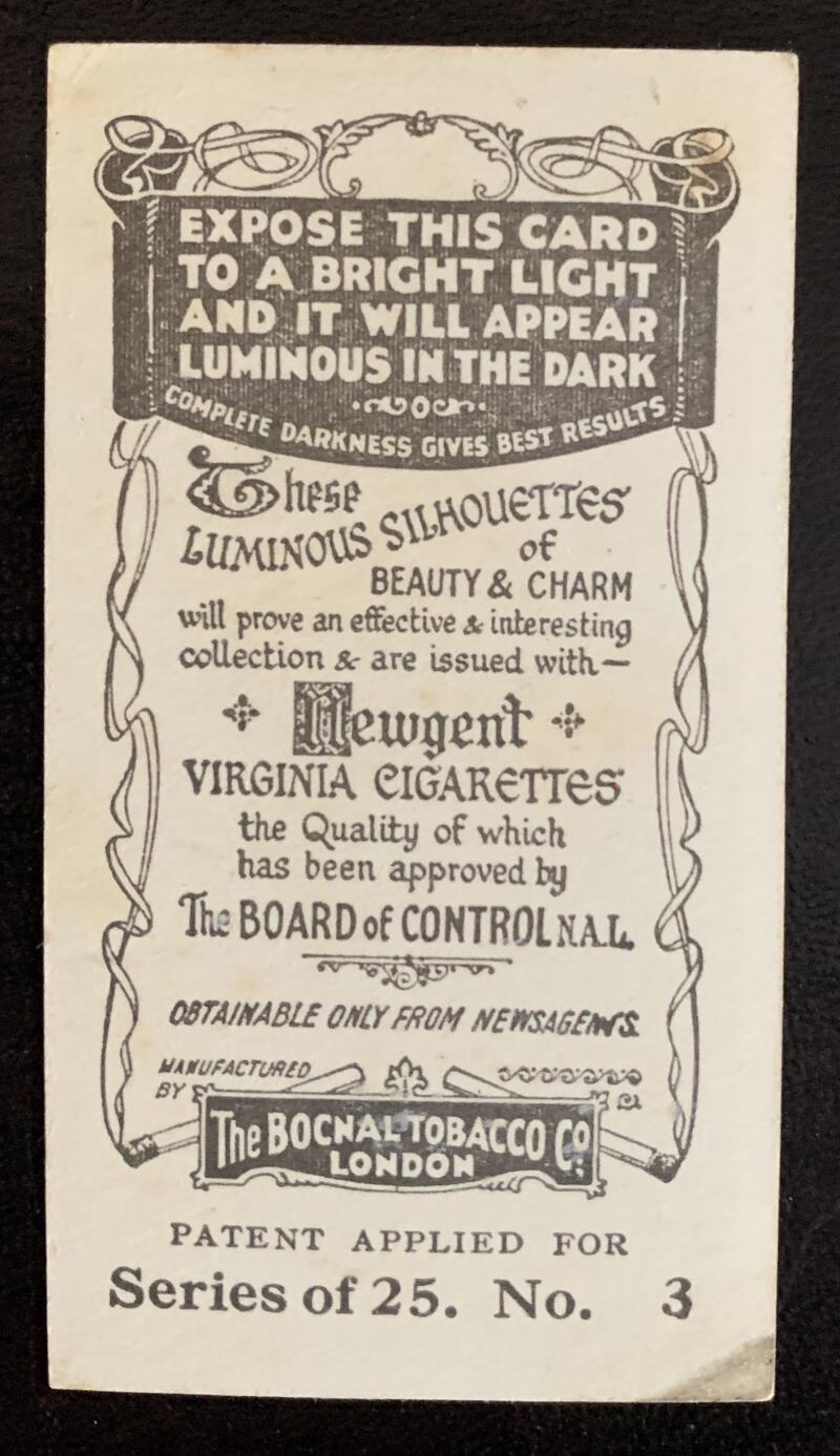 1938 Bocnal Tobacco Cigarettes #3 Luminous Vintage Golf Card V33282