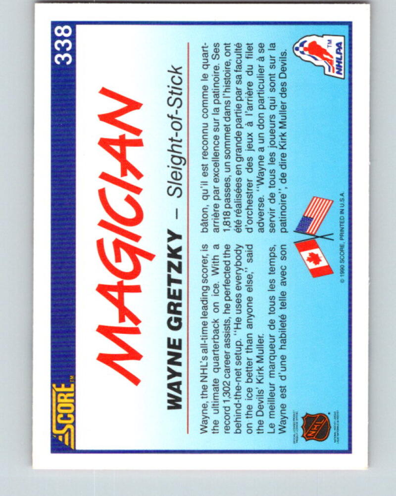 1990-91 Score Canadian #338 Wayne Gretzky Kings V33308