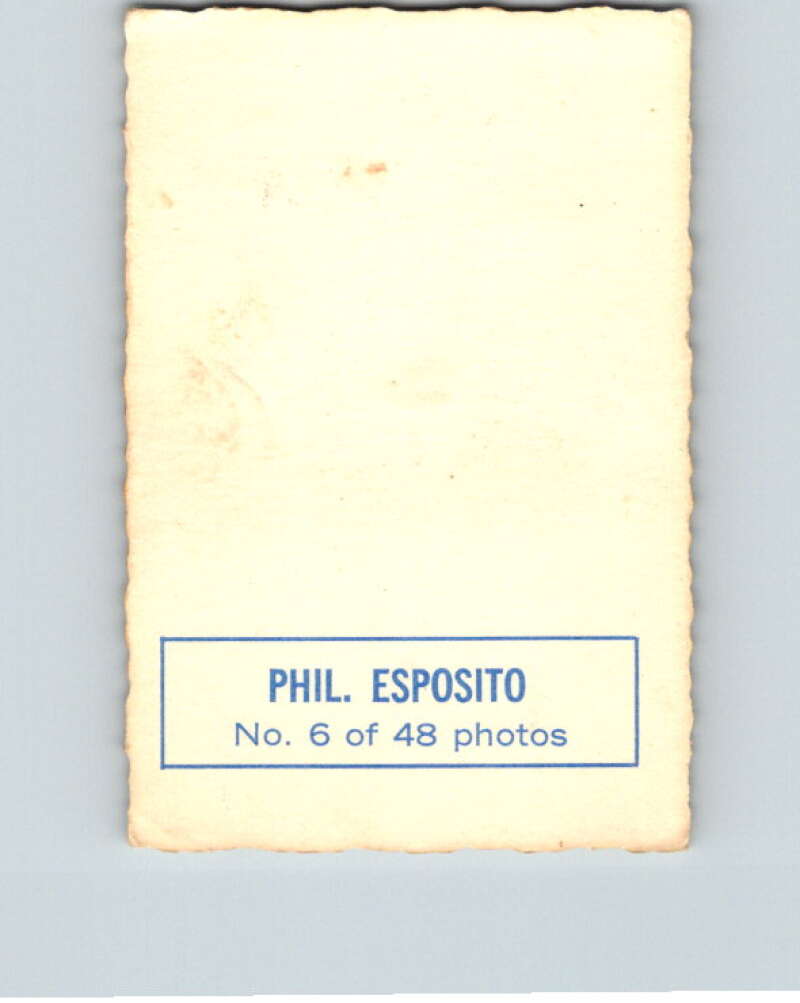 1970-71 O-Pee-Chee Deckle #6 Phil Esposito V33418