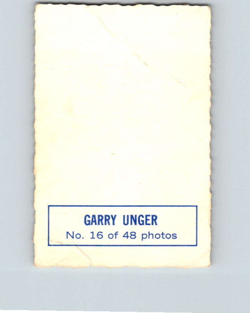 1970-71 O-Pee-Chee Deckle #16 Garry Unger V33453