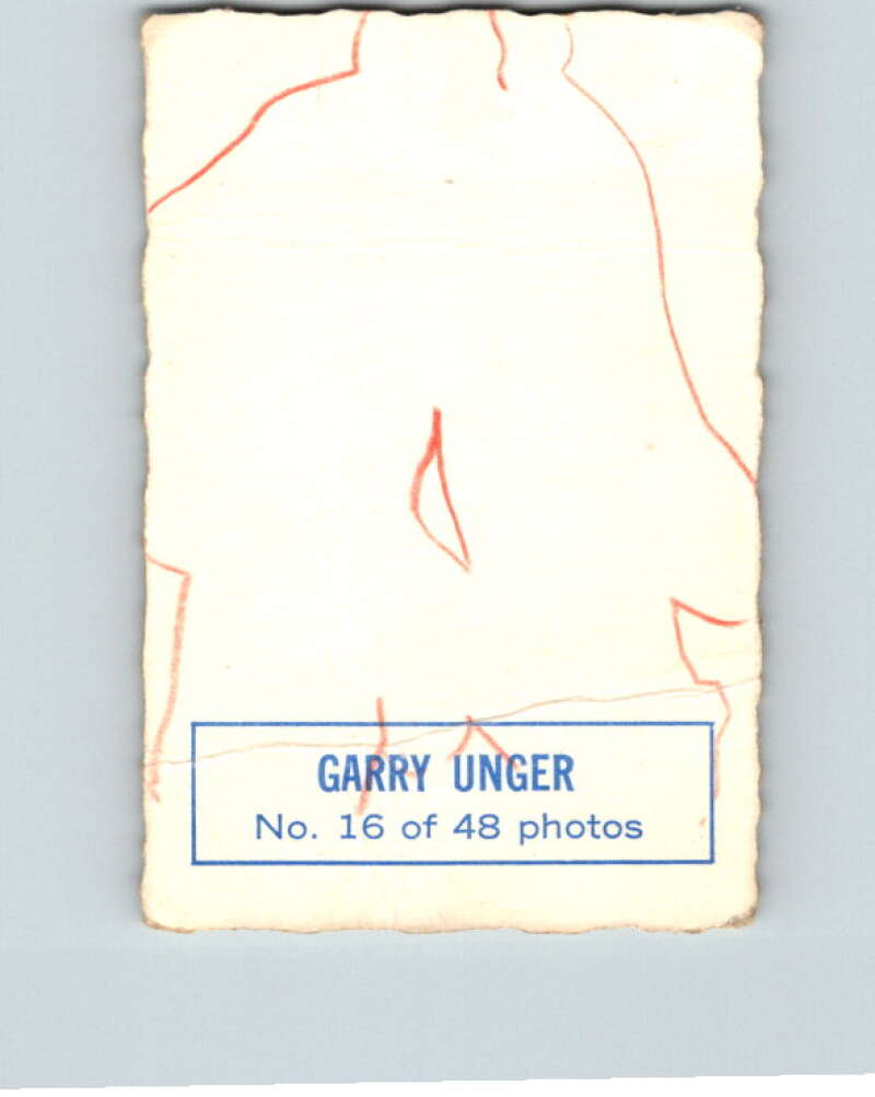 1970-71 O-Pee-Chee Deckle #16 Garry Unger V33454